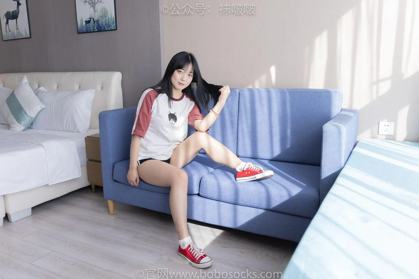 [BoBoSocks袜啵啵]NO.036 菠萝-帆布鞋、白棉袜、裸足 [138P]插图7